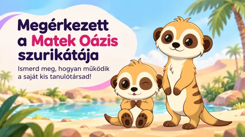 A szurikáta adatlapja a fejlődési szinttel, a tanulási szériával, valamint az Öltöző és az Oázis Bolt gombjával